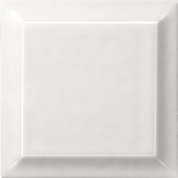 Кафель для печей и каминов Hein цвет Белый матовый № 90901