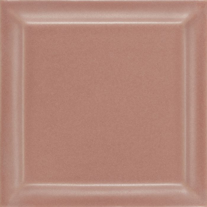 Кафель для печей и каминов Hein цвет Старо-розовый матовый № 83806