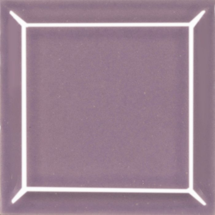 Кафель для печей и каминов Hein цвет Фиолетовый глянцевый № 20705