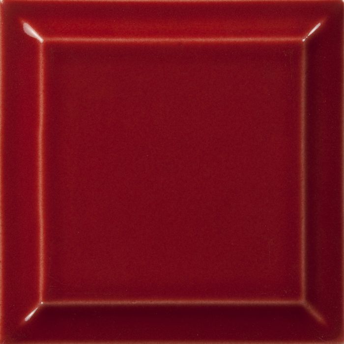 Кафель для печей и каминов Hein цвет Красный кармен № 72701