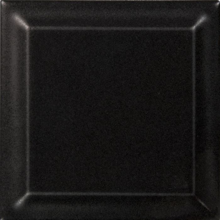 Кафель для печей и каминов Hein цвет Черный матовый № 49400