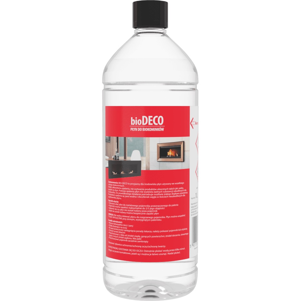 Биотопливо для камина Kratki Deco без аромата 1 литр