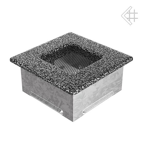 Вентиляционная решётка для камина Kratki Чёрно-серебряная 11 × 11 см