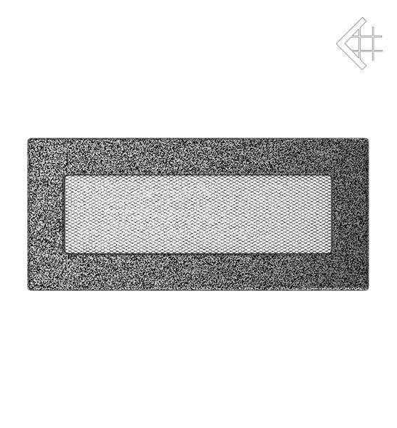 Вентиляционная решётка для камина Kratki Чёрно-серебряная 11 × 24 см