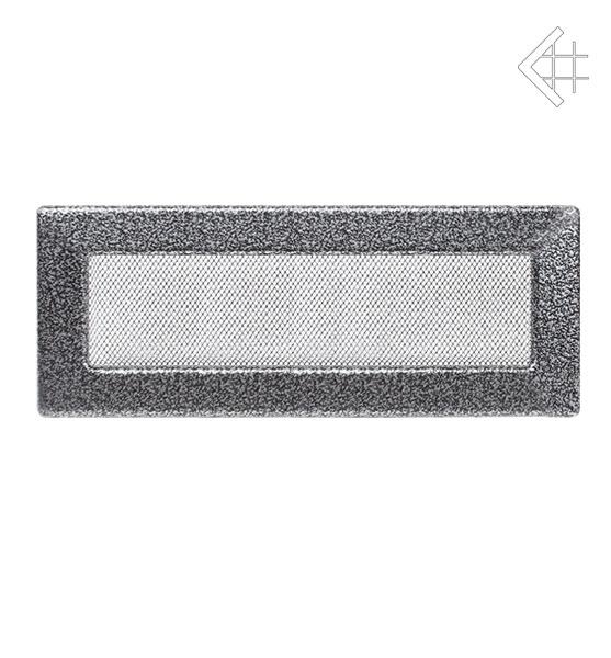 Вентиляционная решётка для камина Kratki Чёрно-серебряная 11 × 42 см