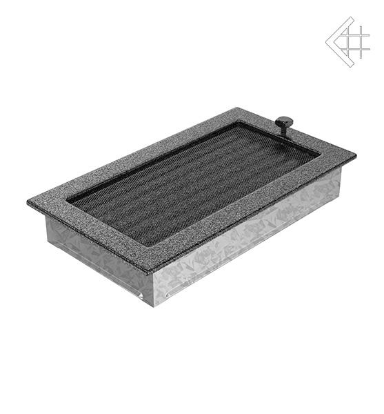 Вентиляционная решётка для камина Kratki Чёрно-серебряная 17 × 30 см с жалюзи