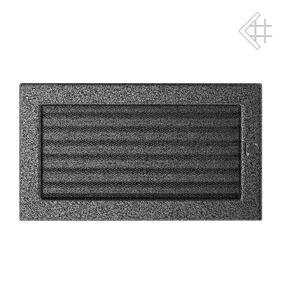 Решётка каминная вентиляционная Kratki Чёрно-серебряная 17 × 30 см с жалюзи