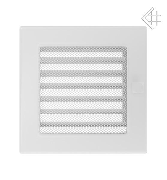 Вентиляционная решётка для камина Kratki Белая 17 × 17 см с жалюзи