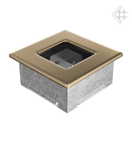 Вентиляционная решётка для камина Kratki Золотая 11 × 11 см