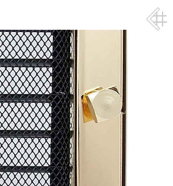 Вентиляционная решётка для камина Kratki Золотая 17 × 30 см с жалюзи