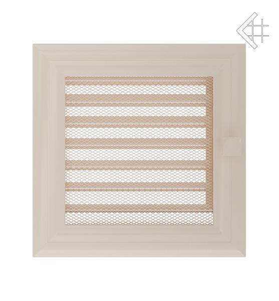 Вентиляционная решётка для камина Kratki Оскар кремовая 17 × 17 см с жалюзи