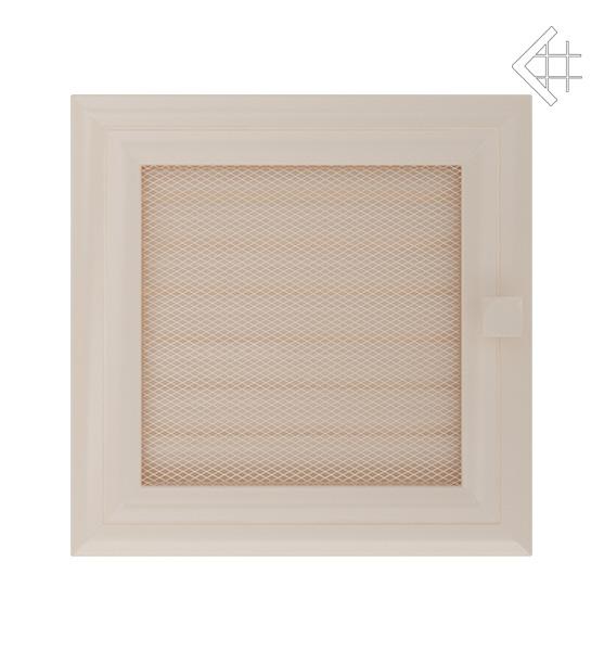 Вентиляционная решётка для камина Kratki Оскар кремовая 17 × 17 см с жалюзи