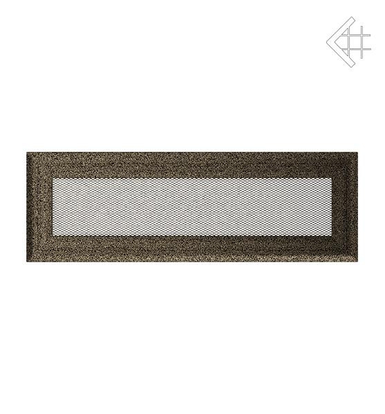 Решётка каминная вентиляционная Kratki Оскар чёрно-золотая 11 × 32 см