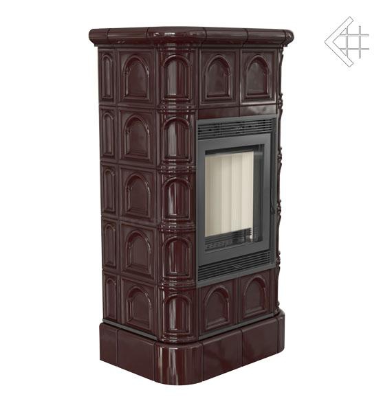 Отопительная печь Kratki Blanka 8 кафель коричневая