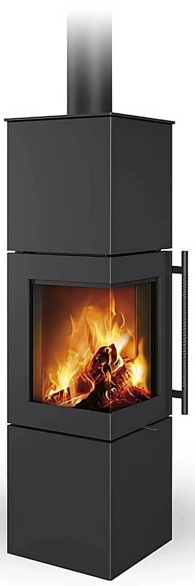 Печь-камин на дровах Romotop Esquina H