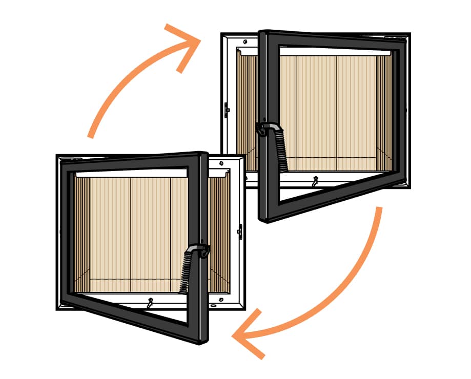 Быстрое, легкое решение изменения открывания боковых дверей с одной стороны на другую