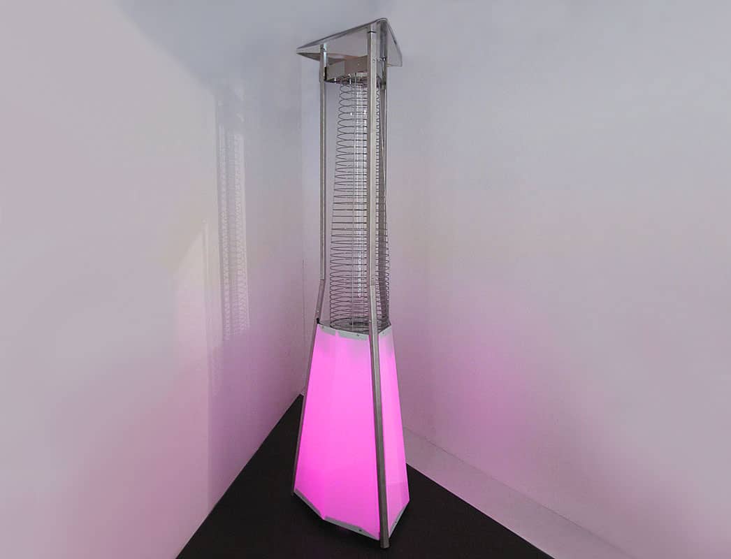 Обогреватель Siabs Kaliente Magic LED с изменяемой подсветкой, розовый