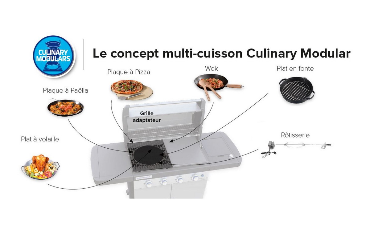 Модульная концепция кулинарной кухни в гриле Campingaz 4 Series WLD