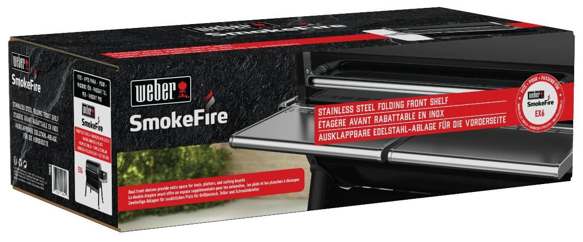 Складной передний столик Weber SmokeFire в упаковке Складной передний столик Weber SmokeFire в упаковке