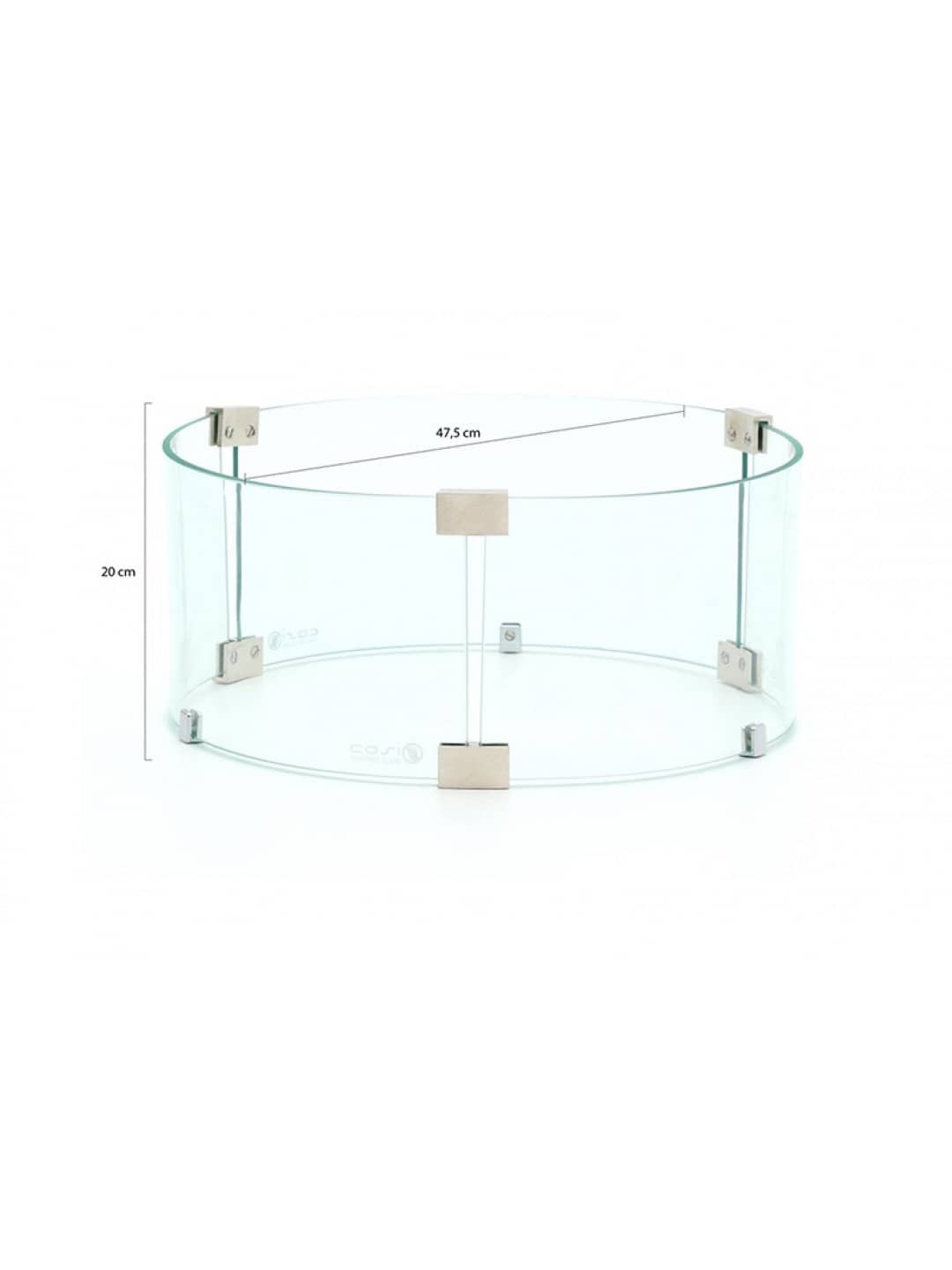 Размеры защитного стекла Cosi round glass set L