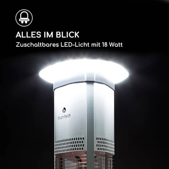 Светодиодный светильник в инфракрасном обогревателе Blumfeldt 