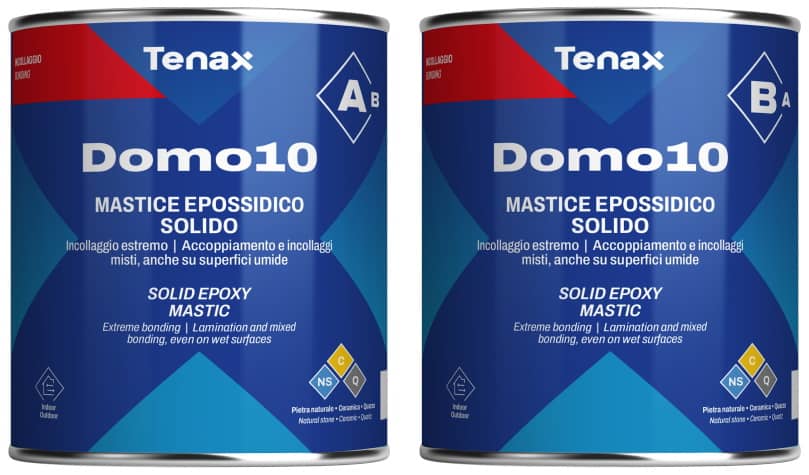 Клей Tenax Domo-10 A+B Bianco 1+1 л 2,7 кг для склейки камня с другими материалами