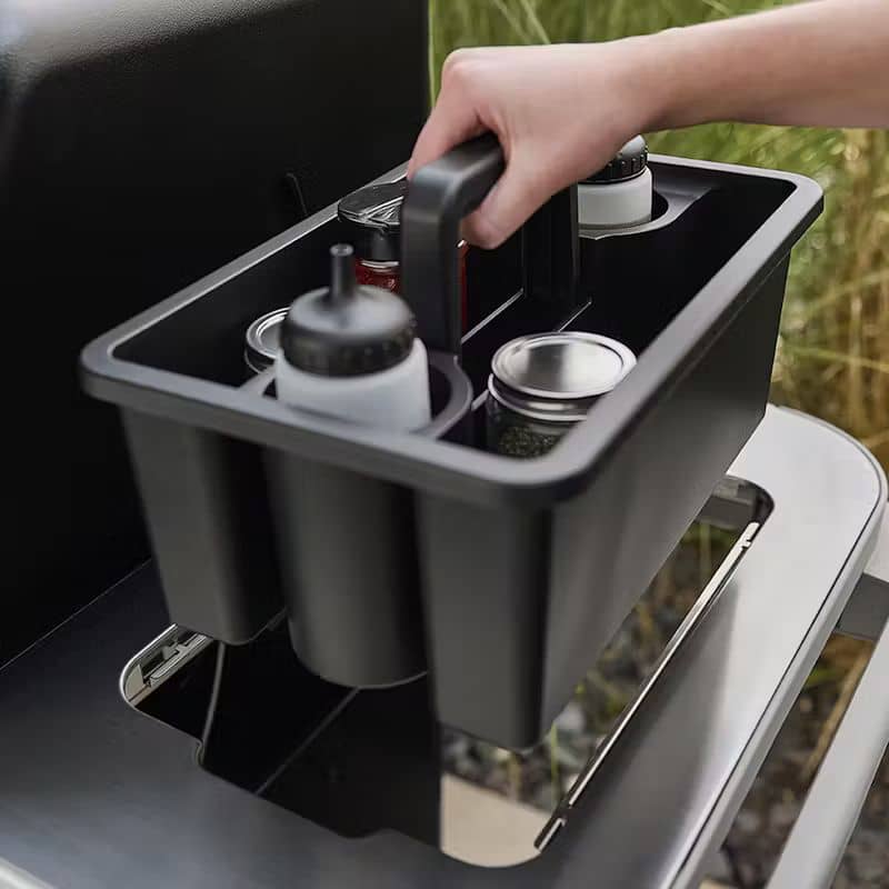 Интеграция аксессуаров в столик гриля Weber Genesis E-335W Интеграция аксессуаров в столик гриля Weber Genesis E-335W
