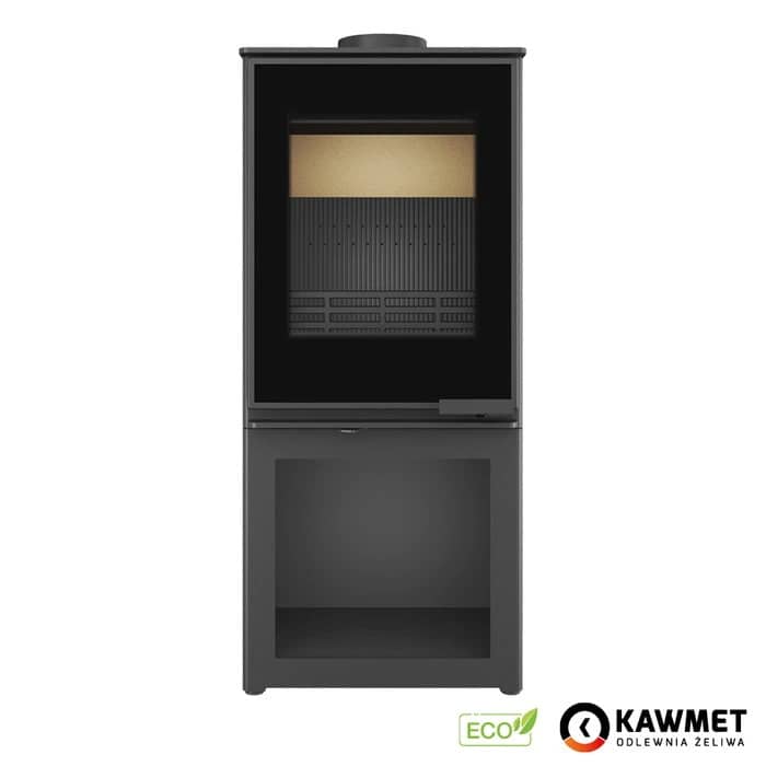 Дровяная печь Kawmet Harita S15i S-Box Decor Eco, фронтальный вид Дровяная печь Kawmet Harita S15i S-Box Decor Eco, фронтальный вид