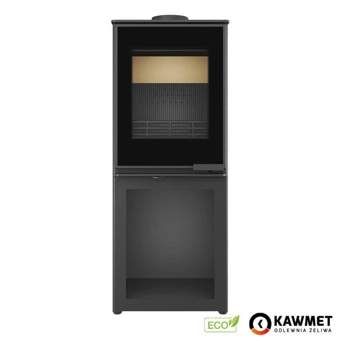 Печь на дровах Kawmet Harita S15i L-Box Decor Eco, фронтальный вид Печь на дровах Kawmet Harita S15i L-Box Decor Eco, фронтальный вид