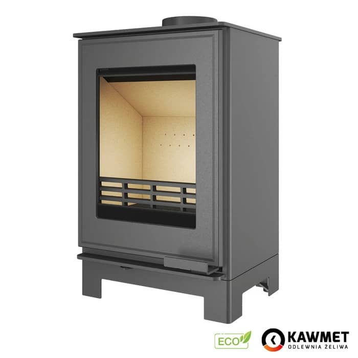 Дровяная печь Kawmet Harita S15v Basic Eco с прямым стеклом Дровяная печь Kawmet Harita S15v Basic Eco с прямым стеклом