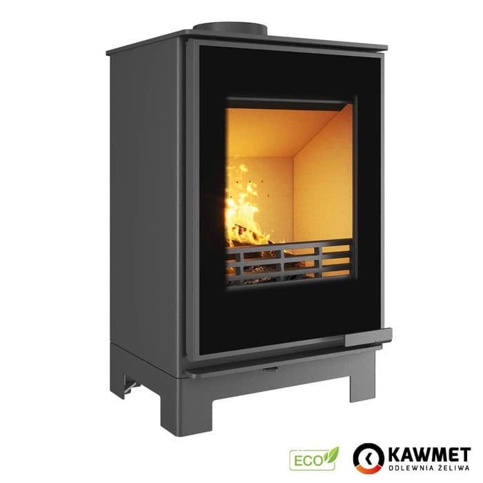 Печь на дровах Kawmet Harita S15v Basic Decor Eco с прямым стеклом Печь на дровах Kawmet Harita S15v Basic Decor Eco с прямым стеклом