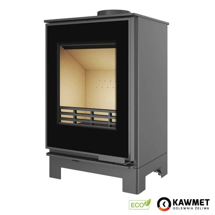 Дровяная печь Kawmet Harita S15v Basic Decor Eco с прямым стеклом Дровяная печь Kawmet Harita S15v Basic Decor Eco с прямым стеклом