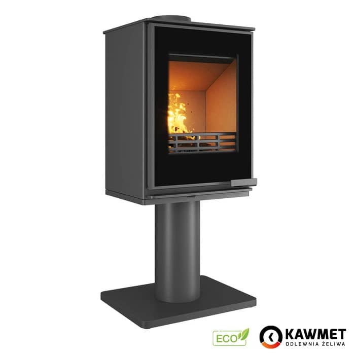 Печь на дровах Kawmet Harita S15v Leg Decor Eco с прямым стеклом Печь на дровах Kawmet Harita S15v Leg Decor Eco с прямым стеклом