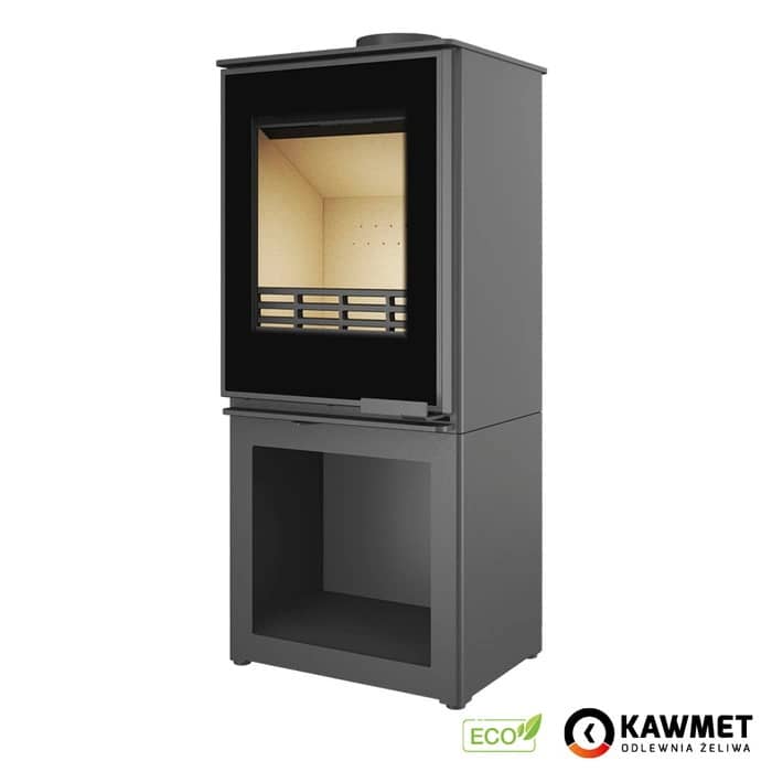 Дровяная печь Kawmet Harita S15v S-Box Decor Eco с верхним, тыльным подключением Дровяная печь Kawmet Harita S15v S-Box Decor Eco с верхним, тыльным подключением