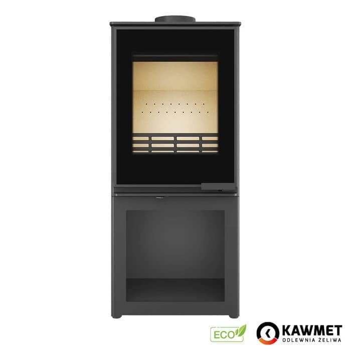 Печь на дровах Kawmet Harita S15v S-Box Decor Eco, фронтальный вид Печь на дровах Kawmet Harita S15v S-Box Decor Eco, фронтальный вид