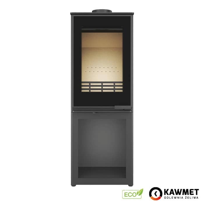 Печь на дровах Kawmet Venus S16 L-Box Decor Eco, фронтальный вид Печь на дровах Kawmet Venus S16 L-Box Decor Eco, фронтальный вид