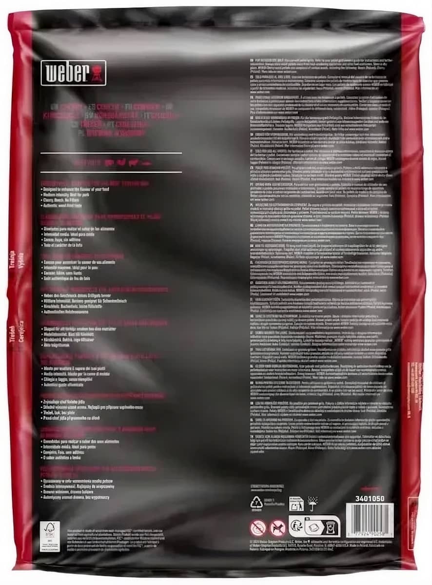 Пеллеты для гриля Weber Cherry FSC (вишня), 8 кг Пеллеты для гриля Weber Cherry FSC (вишня), 8 кг
