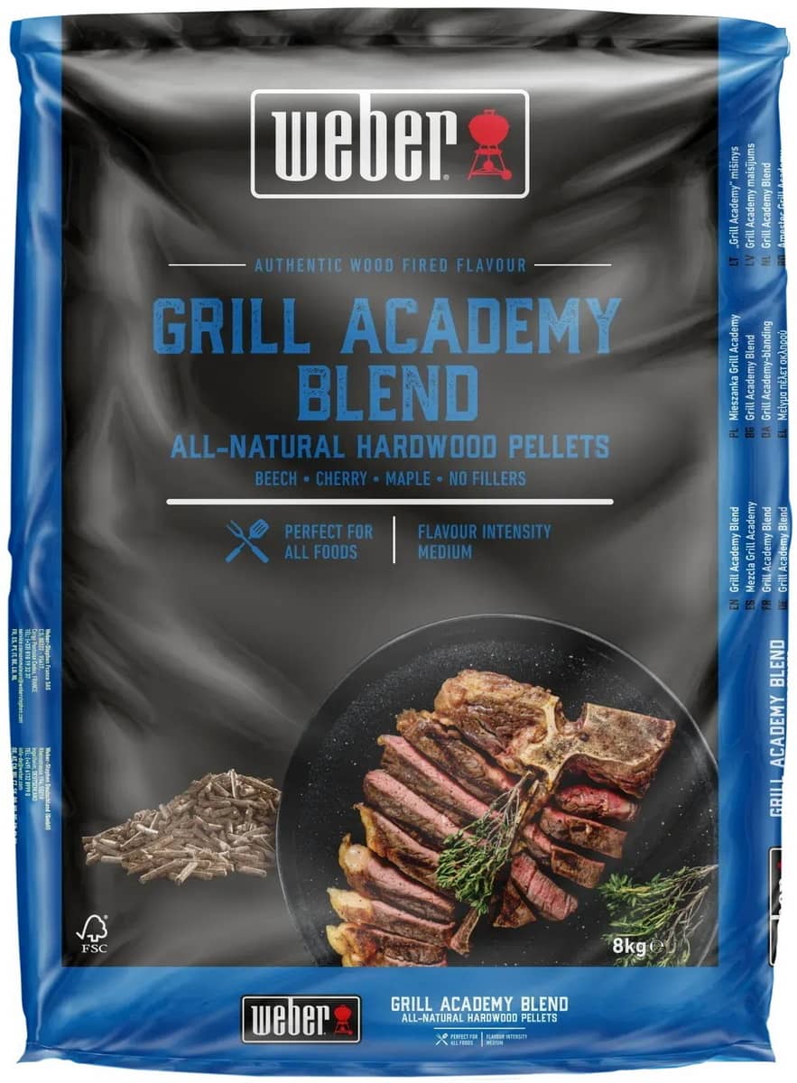 Древесные пеллеты Weber смесь FSC Grill Academy Blend, 8 кг Древесные пеллеты Weber смесь FSC Grill Academy Blend, 8 кг