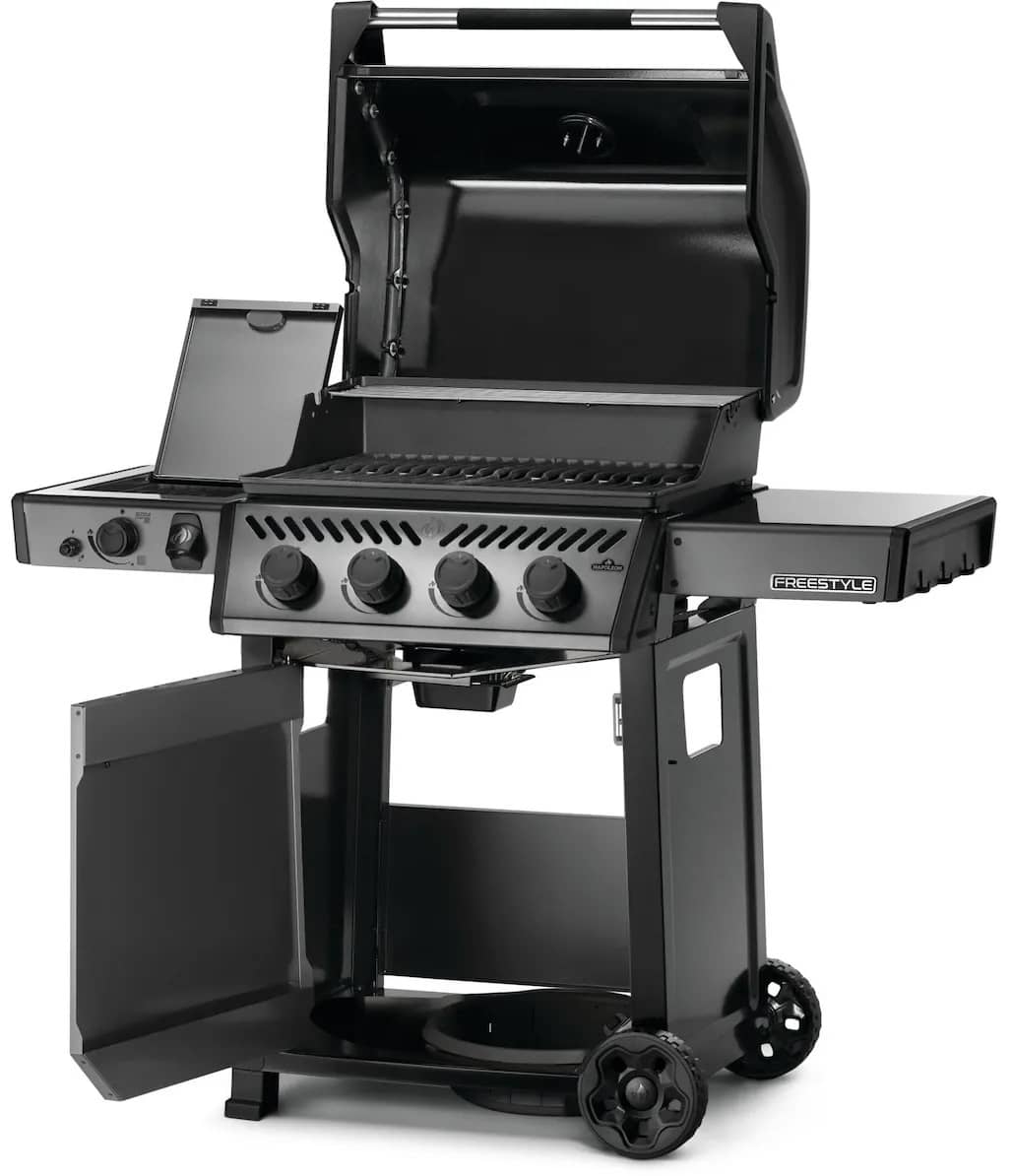 Газовый гриль Napoleon Freestyle 425 DSIBPGT с открытой крышкой Газовый гриль Napoleon Freestyle 425 DSIBPGT с открытой крышкой