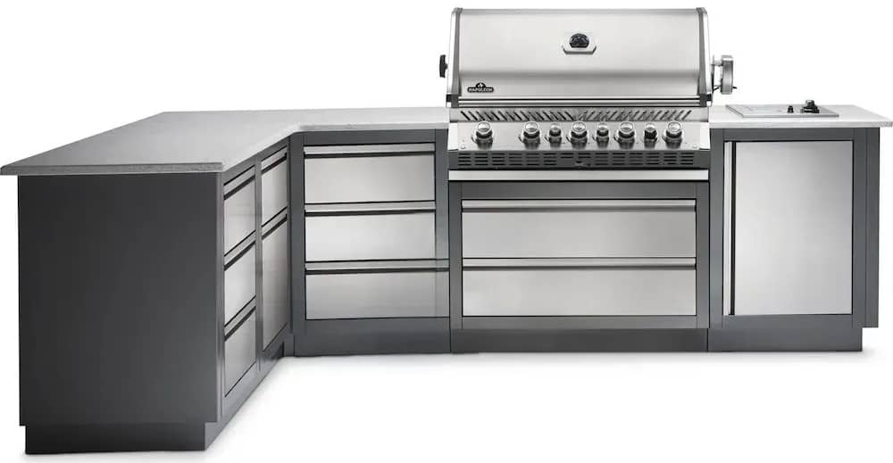 Летняя кухня Napoleon Oasis 300 с грилем Bipro 665, общий вид Летняя кухня Napoleon Oasis 300 с грилем Bipro 665, общий вид