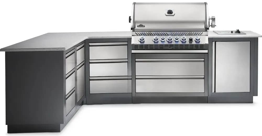 Стационарная летняя кухня Napoleon Oasis 300 с грилем Bipro 665 Стационарная летняя кухня Napoleon Oasis 300 с грилем Bipro 665