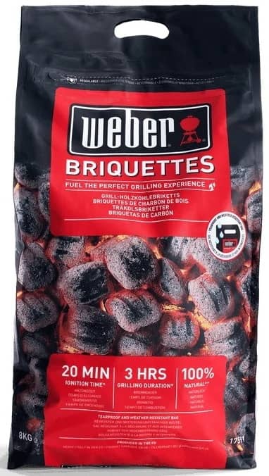 Брикеты угольные Weber 4 кг для барбекю и гриля Брикеты угольные Weber 4 кг для барбекю и гриля