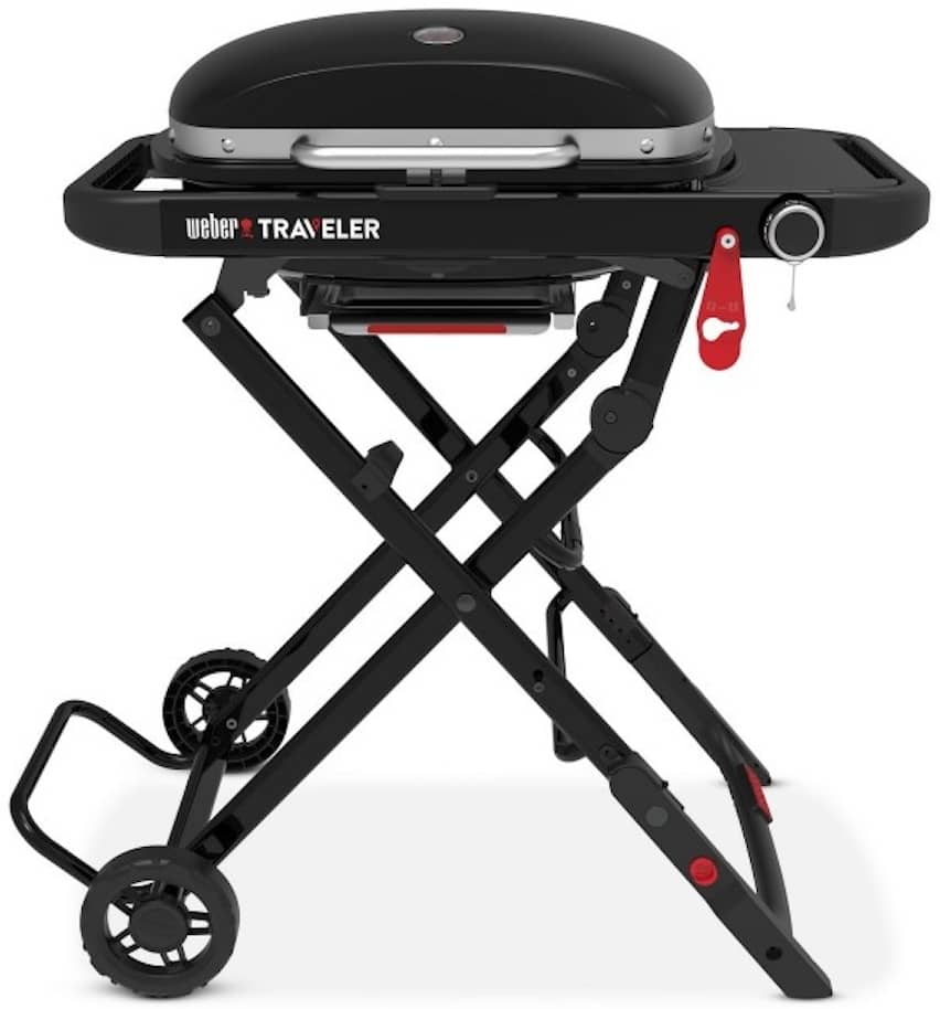 Газовый гриль Weber Traveler Compact с боковым столиком Газовый гриль Weber Traveler Compact с боковым столиком