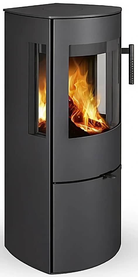 Печь-камин ROMOTOP PARLA 3S 30 сталь общий вид модели Печь-камин ROMOTOP PARLA 3S 30 сталь общий вид модели